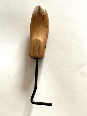 Vintage Wooden Shoe Tree Stretcher Women M Regular Bunion Plug Wood Form